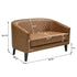 Logan Faux Leather Tufted Loveseat | Fabric Loveseat Couch | Kinwell Furniture | Modern Loveseats & Comfortable Loveseat Sofa Couches